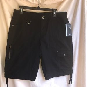 Black cotton shorts